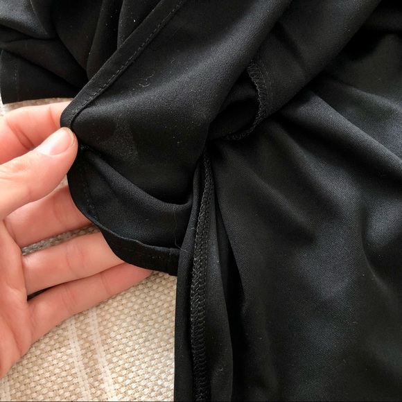 Express Wrap Front Skort Romper with Bow - Picture 12 of 17